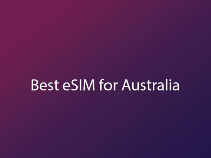 Best eSIM for Australia