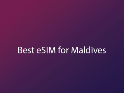 Best eSIM for Maldives